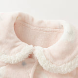Dave&Bella Toddler Girls Cute Pink Swan Print Indoor Plush Pajamas