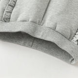 Dave&Bella Toddler Girls Casual Plush-lined Drawstring Loose Sweatpants