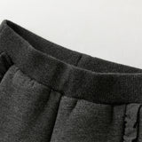 Dave&Bella Toddler Girls Casual Plush-lined Drawstring Loose Sweatpants