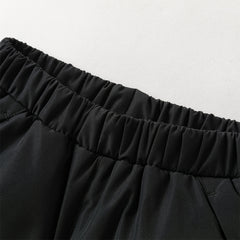 Dave&Bella Kids Girls Winter Casual Grey Purple/Black Windproof Straight-leg Down Pants