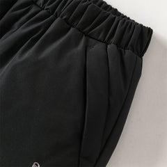 Dave&Bella Kids Girls Winter Casual Grey Purple/Black Windproof Straight-leg Down Pants