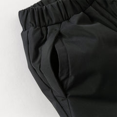 Dave&Bella Kids Girls Winter Casual Grey Purple/Black Windproof Straight-leg Down Pants