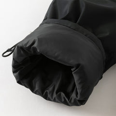 Dave&Bella Kids Girls Winter Casual Grey Purple/Black Windproof Straight-leg Down Pants