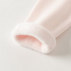 Dave&Bella Toddler Girls Winter Adorable Pink/White Lace Collar T-shirts Tops