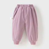 Dave&Bella Toddler Girls Outdoor Waterproof Sports Drawstring Cargo Pants