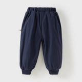 Dave&Bella Toddler Girls Outdoor Waterproof Sports Drawstring Cargo Pants