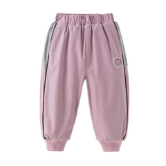 Dave&Bella Toddler Girls Autumn Outdoor Waterproof Sports Drawstring Cargo Pants