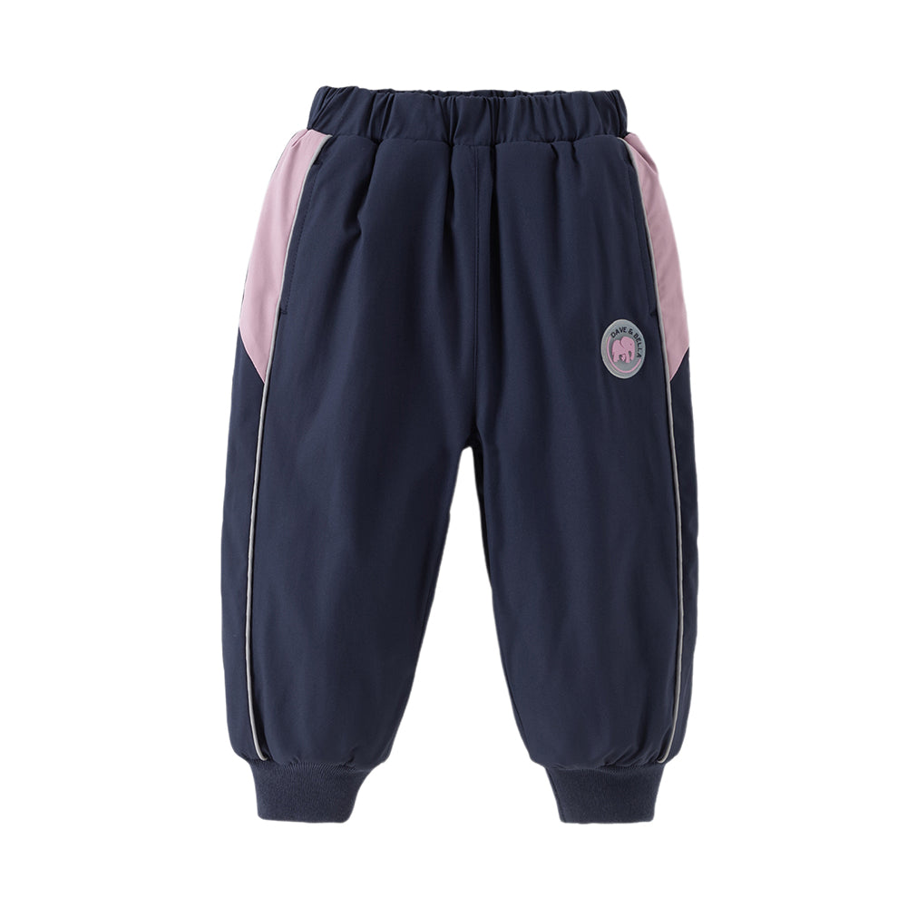 Dave&Bella Toddler Girls Outdoor Waterproof Sports Drawstring Cargo Pants
