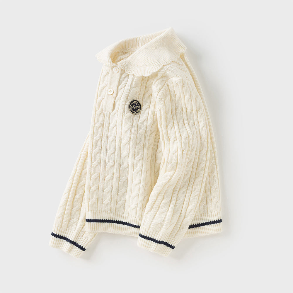 Dave&Bella Kids Girls Soft Pullover Long Sleeve Sweater Tops