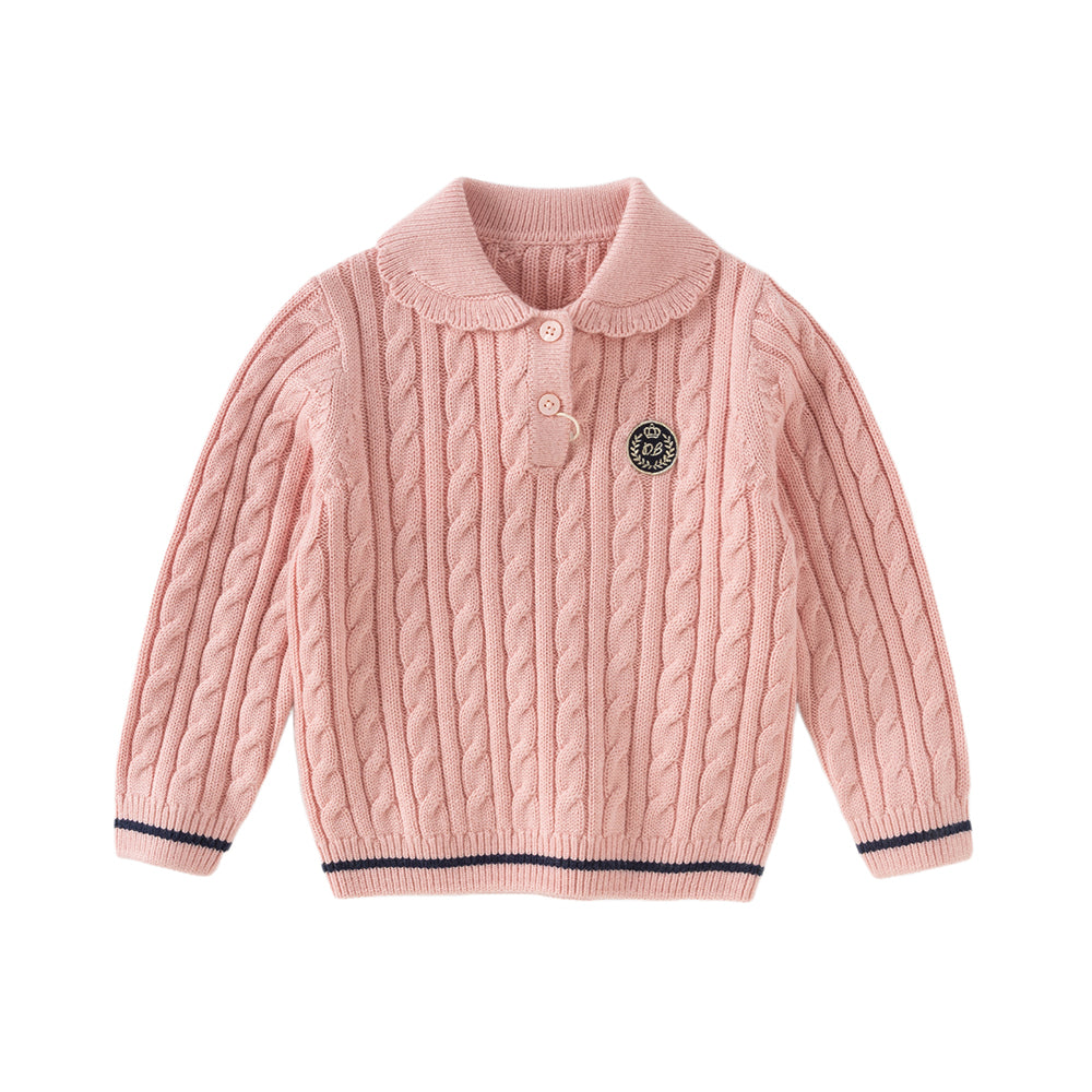 Dave&Bella Kids Girls Soft Pullover Long Sleeve Sweater Tops