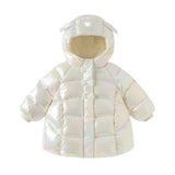 Dave&Bella Toddler Girls Winter Casual Outwear Waterproof Mid-length Hooded Down Coats
