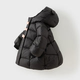 Dave&Bella Toddler Girls Winter Casual Outwear Waterproof Mid-length Hooded Down Coats