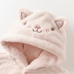 Dave&Bella Toddler Girls/Boys Winter Cute Animal Style Hooded Plush Pajamas Set