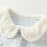 Dave&Bella Toddler Girls Gentle Blue Soft Plush Indoor Pajamas