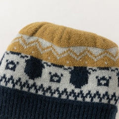 Dave&Bella Toddler Girls/Boys Orange Pink/Navy Blue Soft Ear-protection Pullover Hats