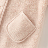 Dave&Bella Toddler Girls Charming Pink Outwear Soft Plush-lined Hooded Coats
