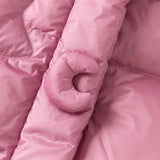 Dave&Bella Toddler Girls Winter Purple-pink Windproof Hooded Mid-length Down Coats