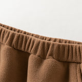Dave&Bella Toddler Girls/Boys Pink/Brown Cute Loose Fleece Pants