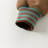 Dave&Bella Toddler Girls/Boys Pink/Brown Cute Loose Fleece Pants
