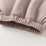 Dave&Bella Toddler Girls/Boys Pink/Brown Cute Loose Fleece Pants