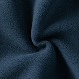 Dave&Bella Toddler Boys Casual Navy Blue Warm Plush-lined Drawstring Loose Pants