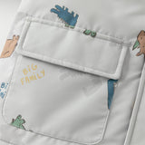 Dave&Bella Toddler Boys Playful Dinosaur Print Outwear Cozy Padded Hooded Coats