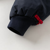 Dave&Bella Toddler Boys Winter Chinese-style Navy Blue Cozy Loose Down Pants