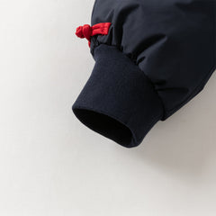 Dave&Bella Toddler Boys Winter Chinese-style Navy Blue Cozy Loose Down Pants