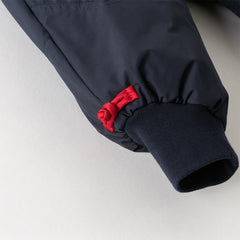 Dave&Bella Toddler Boys Winter Chinese-style Navy Blue Cozy Loose Down Pants