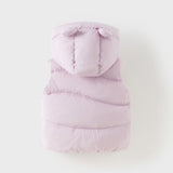 Dave&Bella Toddler Girls/Boys Winter Outdoor Windproof White Duck Down Hooded Vests