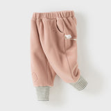 Dave&Bella Toddler Girls Sweet Pink/Grey Warm Pants