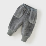 Dave&Bella Toddler Girls Sweet Pink/Grey Warm Pants