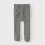 Dave&Bella Kids Girls Beige/Grey Plush-lined Warm Footless Tights Leggings