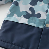 Dave&Bella Toddler Boys Cool Blue Waterproof Plush-lined Hooded Outwear Coats
