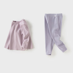 Dave&Bella Kids Girls/Boys Charming Color Breathable Cotton Sleepwear Pajamas