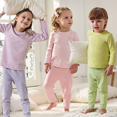 Dave&Bella Kids Girls/Boys Charming Color Breathable Cotton Sleepwear Pajamas