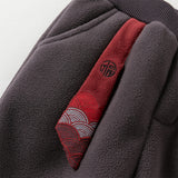 Dave&Bella Toddler Boys Playful Red Chinese-style Hooded Sweatshirt Long Pants Sets