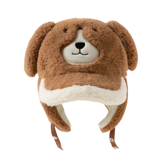 Dave&Bella Toddler Girls/Boys Winter Cute Brown Bear's Ear-style Cozy Plush-lined Hats