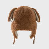 Dave&Bella Toddler Girls/Boys Cute Brown Bear's Ear-style Cozy Plush-lined Hats