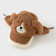 Dave&Bella Toddler Girls/Boys Winter Cute Brown Bear's Ear-style Cozy Plush-lined Hats