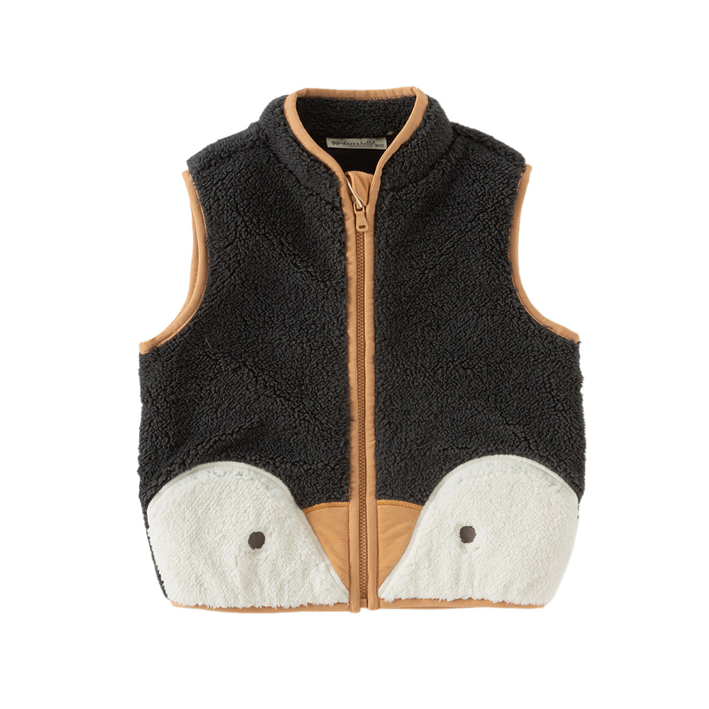 Dave&Bella Toddler Girls/Boys Cute Cartoon Animal-shaped Sleeveless Soft Plush Vest Tops