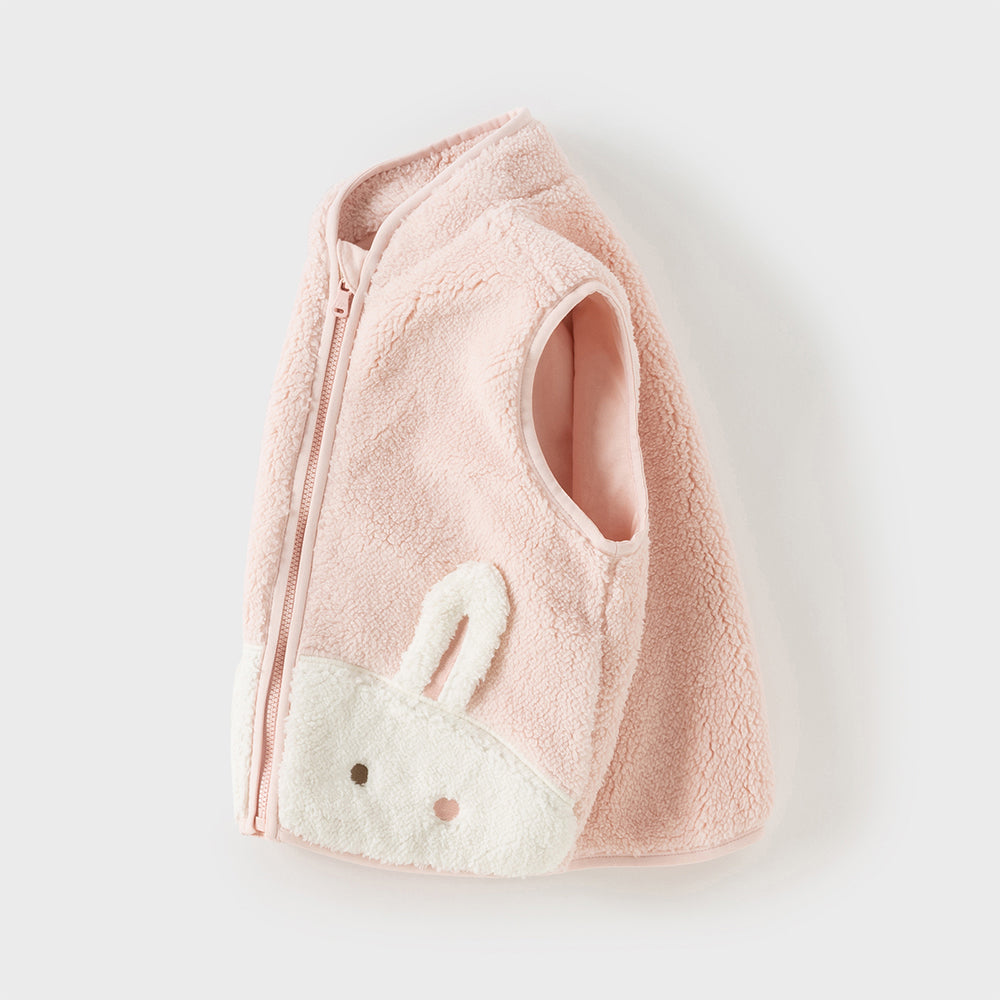 Dave&Bella Toddler Girls/Boys Cute Cartoon Animal-shaped Sleeveless Soft Plush Vest Tops