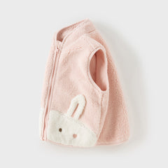 Dave&Bella Toddler Girls/Boys Cute Cartoon Animal-shaped Sleeveless Soft Plush Vest Tops