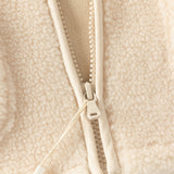 Dave&Bella Toddler Girls Sweet Beige Outwear Long-sleeved Padded Coats