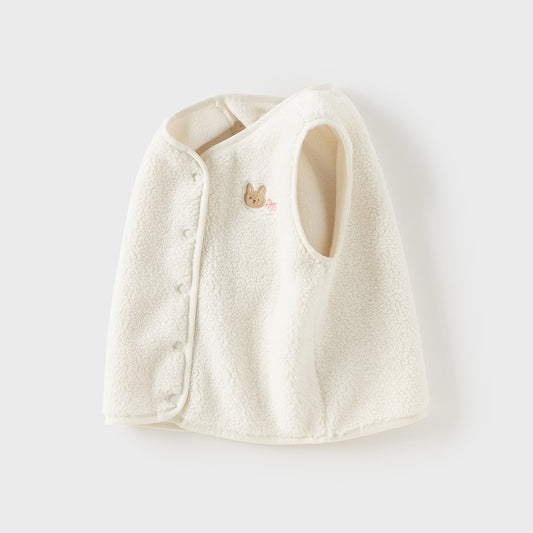 Dave&Bella Toddler Girls Autumn Adorable Sleeveless Beige Vest Tops