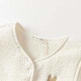 Dave&Bella Toddler Girls Adorable Sleeveless Beige Vests