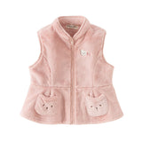 Dave&Bella Toddler Girls Sweet Pink Sleeveless Outdoor Padded Vests