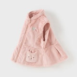 Dave&Bella Toddler Girls Sweet Pink Sleeveless Outdoor Padded Vests