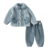Dave&Bella Toddler Girls/Boys Cozy Plush Long Sleeve Night Pajamas