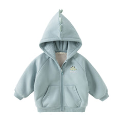 Dave&Bella Toddler Girls/Boys Winter Soft Plush-lined Outwear Hooded Coats